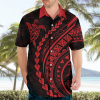 Polynesian Pride Hawaiian Shirt Turtle Hibiscus Luxury Style - Rose - Wonder Print Shop