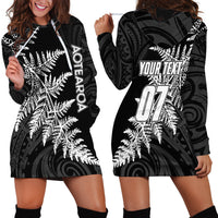 Personalised New Zealand Rugby Hoodie Dress World Cup 2023 Silver Fern Champions - Wonder Print Shop