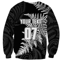 Personalised New Zealand Rugby Sweatshirt World Cup 2023 Silver Fern Champions - Wonder Print Shop