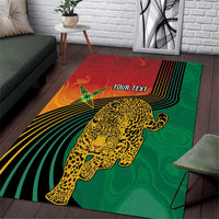 Guyana Cricket Amazon Warriors Personalized Area Rug Fierce Jaguars - Wonder Print Shop