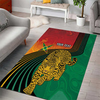 Guyana Cricket Amazon Warriors Personalized Area Rug Fierce Jaguars - Wonder Print Shop