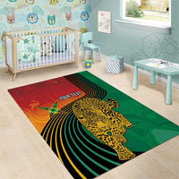 Guyana Cricket Amazon Warriors Personalized Area Rug Fierce Jaguars - Wonder Print Shop