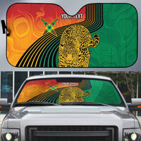 Guyana Cricket Amazon Warriors Personalized Auto Sun Shade Fierce Jaguars - Wonder Print Shop