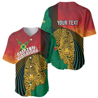 Guyana Cricket Amazon Warriors Personalized Baseball Jersey Fierce Jaguars - Wonder Print Shop