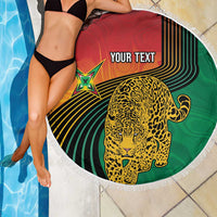 Guyana Cricket Amazon Warriors Personalized Beach Blanket Fierce Jaguars - Wonder Print Shop