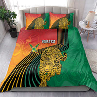 Guyana Cricket Amazon Warriors Personalized Bedding Set Fierce Jaguars - Wonder Print Shop