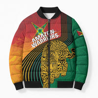 Guyana Cricket Amazon Warriors Personalized Bomber Puffer Jacket Fierce Jaguars - Wonder Print Shop
