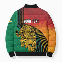 Guyana Cricket Amazon Warriors Personalized Bomber Puffer Jacket Fierce Jaguars - Wonder Print Shop