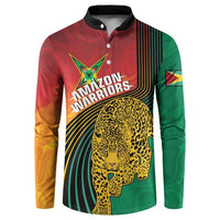 Guyana Cricket Amazon Warriors Personalized Button Sweatshirt Fierce Jaguars - Wonder Print Shop