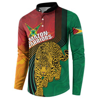 Guyana Cricket Amazon Warriors Personalized Button Sweatshirt Fierce Jaguars - Wonder Print Shop