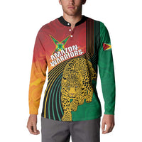 Guyana Cricket Amazon Warriors Personalized Button Sweatshirt Fierce Jaguars - Wonder Print Shop