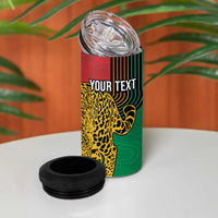 Guyana Cricket Amazon Warriors Personalized 4 in 1 Can Cooler Tumbler Fierce Jaguars - Wonder Print Shop