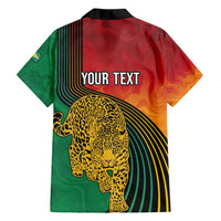 Guyana Cricket Amazon Warriors Personalized Family Matching Long Sleeve Bodycon Dress and Hawaiian Shirt Fierce Jaguars - Wonder Print Shop