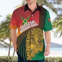 Guyana Cricket Amazon Warriors Personalized Hawaiian Shirt Fierce Jaguars - Wonder Print Shop