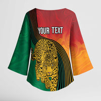 Guyana Cricket Amazon Warriors Personalized Kimono Sleeve Blouse Fierce Jaguars - Wonder Print Shop