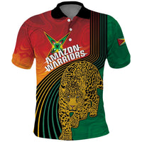 Guyana Cricket Amazon Warriors Personalized Polo Shirt Fierce Jaguars - Wonder Print Shop