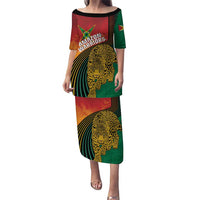 Guyana Cricket Amazon Warriors Personalized Puletasi Fierce Jaguars - Wonder Print Shop