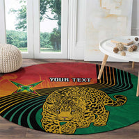 Guyana Cricket Amazon Warriors Personalized Round Carpet Fierce Jaguars - Wonder Print Shop