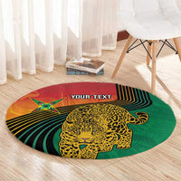 Guyana Cricket Amazon Warriors Personalized Round Carpet Fierce Jaguars - Wonder Print Shop