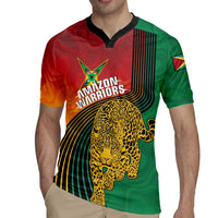 Guyana Cricket Amazon Warriors Personalized Rugby Jersey Fierce Jaguars - Wonder Print Shop