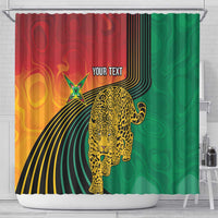 Guyana Cricket Amazon Warriors Personalized Shower Curtain Fierce Jaguars - Wonder Print Shop
