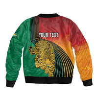 Guyana Cricket Amazon Warriors Personalized Sleeve Zip Bomber Jacket Fierce Jaguars - Wonder Print Shop