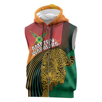 Guyana Cricket Amazon Warriors Personalized Sleeveless Zip Hoodie Fierce Jaguars - Wonder Print Shop