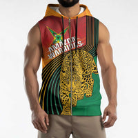 Guyana Cricket Amazon Warriors Personalized Sleeveless Zip Hoodie Fierce Jaguars - Wonder Print Shop