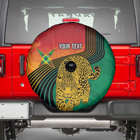 Guyana Cricket Amazon Warriors Personalized Spare Tire Cover Fierce Jaguars - Wonder Print Shop