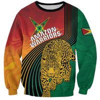 Guyana Cricket Amazon Warriors Personalized Sweatshirt Fierce Jaguars - Wonder Print Shop