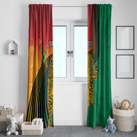 Guyana Cricket Amazon Warriors Personalized Window Curtain Fierce Jaguars - Wonder Print Shop