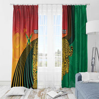 Guyana Cricket Amazon Warriors Personalized Window Curtain Fierce Jaguars - Wonder Print Shop