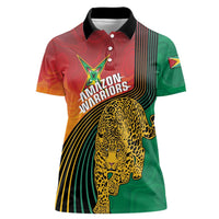 Guyana Cricket Amazon Warriors Personalized Women Polo Shirt Fierce Jaguars - Wonder Print Shop