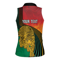 Guyana Cricket Amazon Warriors Personalized Women Sleeveless Polo Shirt Fierce Jaguars - Wonder Print Shop