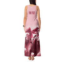 Kentucky Horse Racing 151st Personalized Tank Maxi Dress Derby Watercolor Style - Pink LT7