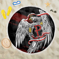 Polska Walczaca Crowned Eagle Beach Blanket Fighting Poland