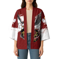 Poland Personalized Grunge Eagle Kimono Polska Walczaca