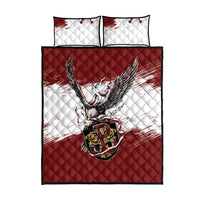 Poland Grunge Eagle Quilt Bed Set Polska Walczaca