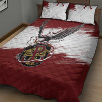 Poland Grunge Eagle Quilt Bed Set Polska Walczaca