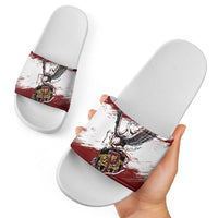 Poland Grunge Eagle Slide Sandals Polska Walczaca