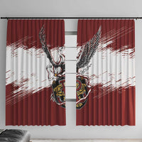 Poland Grunge Eagle Window Curtain Polska Walczaca