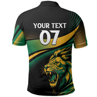 Afro-Jamaica Heritage Custom Polo Shirt Roaring Lion