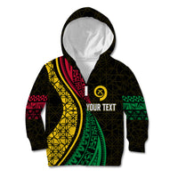 Personalised Vanuatu Kid Hoodie Melanesian Sand Drawing Mixed - Ni Van and Proud - Wonder Print Shop