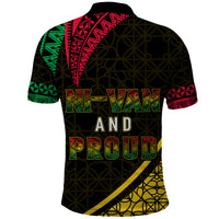 Personalised Vanuatu Polo Shirt Melanesian Sand Drawing Mixed - Ni Van and Proud - Wonder Print Shop