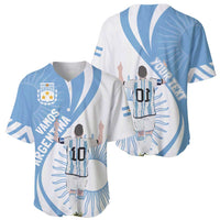 Argentina La Albiceleste Custom Baseball Jersey Vamos Argentina LT7 - Wonder Print Shop
