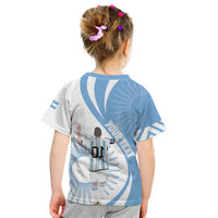 Argentina La Albiceleste Custom Kid T Shirt Vamos Argentina - Wonder Print Shop