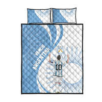 Argentina La Albiceleste Quilt Bed Set Vamos Argentina - Wonder Print Shop