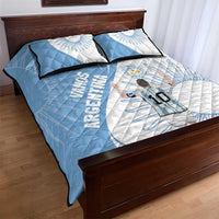 Argentina La Albiceleste Quilt Bed Set Vamos Argentina - Wonder Print Shop