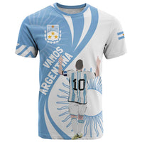 Argentina La Albiceleste Custom T Shirt Vamos Argentina - Wonder Print Shop