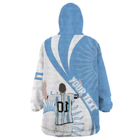 Argentina La Albiceleste Custom Wearable Blanket Hoodie Vamos Argentina - Wonder Print Shop